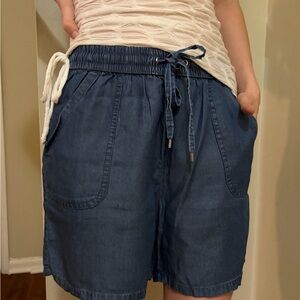 Jones New York Dark Blue Casual Shorts